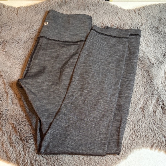 lululemon athletica Pants - lululemon athletica Charcoal High-Rise Leggings Size 4